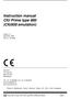 Instruction manual CIU Prime type 880 (CIU858 emulation)