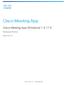 Cisco Meeting App. Cisco Meeting App (Windows) Release Notes. March 08, Cisco Systems, Inc.