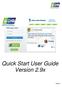 Quick Start User Guide Version 2.9x