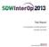 Test Report. For the participants of the SDW InterOp Final Report, secunet Security Networks AG