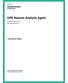 HPE Remote Analysis Agent Software Version: 5.3 Microsoft Windows. Technical Note