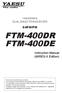 144/430MHz DUAL BAND TRANSCEIVER C4FM/FM FTM-400DR FTM-400DE