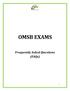 OMSB EXAMS. Frequently Asked Questions (FAQs)