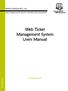 Web Ticket Management System Users Manual