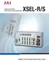 XSEL-R/S. Program Controller XSEL Series 8-axis Specification.