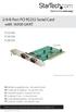2/4/8 Port PCI RS232 Serial Card with UART