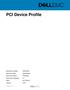 PCI Device Profile. Version