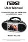 User Manual. Portable DVD Player with AM/FM Radio and USB/SD/MMC Inputs. Model: NDL-252