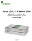 Icron USB Raven Port USB 3.1, 100m CAT 6a/7 Point-to-Point Extender System User Guide