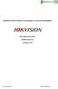 HIKVision DS-7604, DS-7608, DS-7616 Analogue CCTV Recorder USER MANUAL. DS-7600 Series DVR USER MANUAL Version 1.2.0