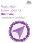 Registration Examination for Dietitians. Handbook for Candidates