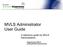 MVLS Administrator User Guide