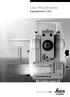 Leica TPS1200 Series Equipment List