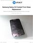 Samsung Galaxy S4 Cracked Front Glass