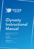idynasty Instructional Manual