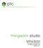 Getting Started Install and Configuration ThingWorx Studio Trial Version 8.2.1