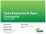 Open Enterprise & Open Community