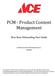 PCM - Product Content Management