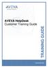 AVEVA HelpDesk Customer Training Guide