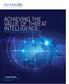 ACHIEVING THE VALUE OF THREAT INTELLIGENCE: