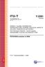 ITU-T Y PSTN/ISDN evolution to NGN