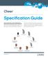 Specification Guide. Cheer