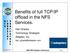 Benefits of full TCP/IP offload in the NFS