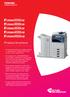 Product brochure. A range of five A3 colour systems based on sophisticated Toshiba technology to print, scan, copy and fax.