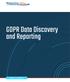 GDPR Data Discovery and Reporting