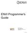 ENVI Programmer s Guide