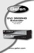 DVI 3500HD Extender. EXT-DVI-3500HD User Manual.
