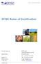 EFISC Rules of Certification