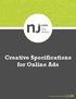 Creative Specifications for Online Ads