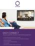 EASY CONNECT Give your guests the at home content streaming experience.