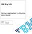 IBM Big SQL Partner Application Verification Quick Guide