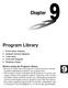 Chapter. Program Library