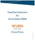 ClearPass. ClearPass Extension for ServiceNow CMDB. ClearPass Extension for ServiceNow CMDB TechNote