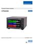 Operating Instructions. Precision Pressure Indicator CPG2500