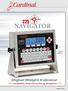 NAVIGATOR. Digital Weight Indicator. Completely Menu-Driven Set-up Navigation. Bulletin No. 330D. Cardinal Scale Model 225 Weight Indicator