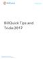 BillQuick Tips and Tricks 2017