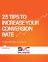 25 TIPS TO INCREASE YOUR CONVERSION RATE
