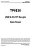 TP6836. USB 2.4G RF Dongle. Data Sheet