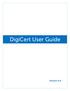 DigiCert User Guide. Version 6.4