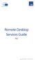Remote Desktop Services Guide. ipad DG ITEC ESIO - STANDARDS