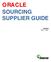 SOURCING SUPPLIER GUIDE