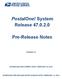 PostalOne! System Release Pre-Release Notes