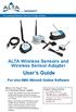 User s Guide. ALTA Wireless Sensors and Wireless Sensor Adapter. For Use With imonnit Online Software. . System Requirements