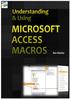 Understanding and Using Microsoft Access Macros