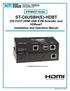 ST-C6USBH(E)-HDBT 328 FOOT HDMI USB KVM Extender over HDBaseT Installation and Operation Manual