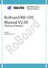 RoBoard RB-100 Manual V2.00 The Heart of Robotics. Jan 2009 DMP Electronics Inc